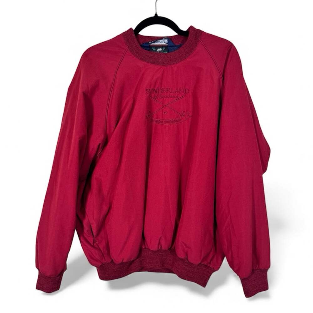 Vintage 90s Red Sunderland of Scotland Women Sweatshirt L Original Weatherbeater